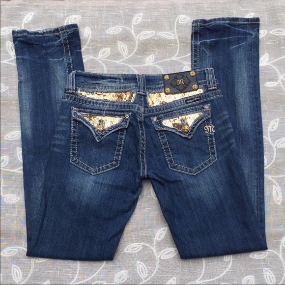 Miss me Denim Embellished Straight Leg Jeans - Picture 5 of 5